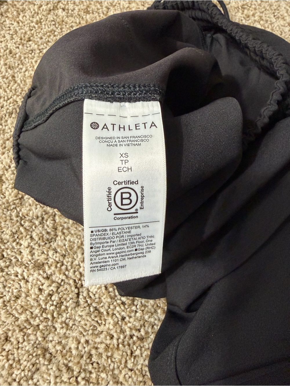 Athleta Black Wide-Leg Cargo Trousers with Drawstring Waist - Picture 7 of 9
